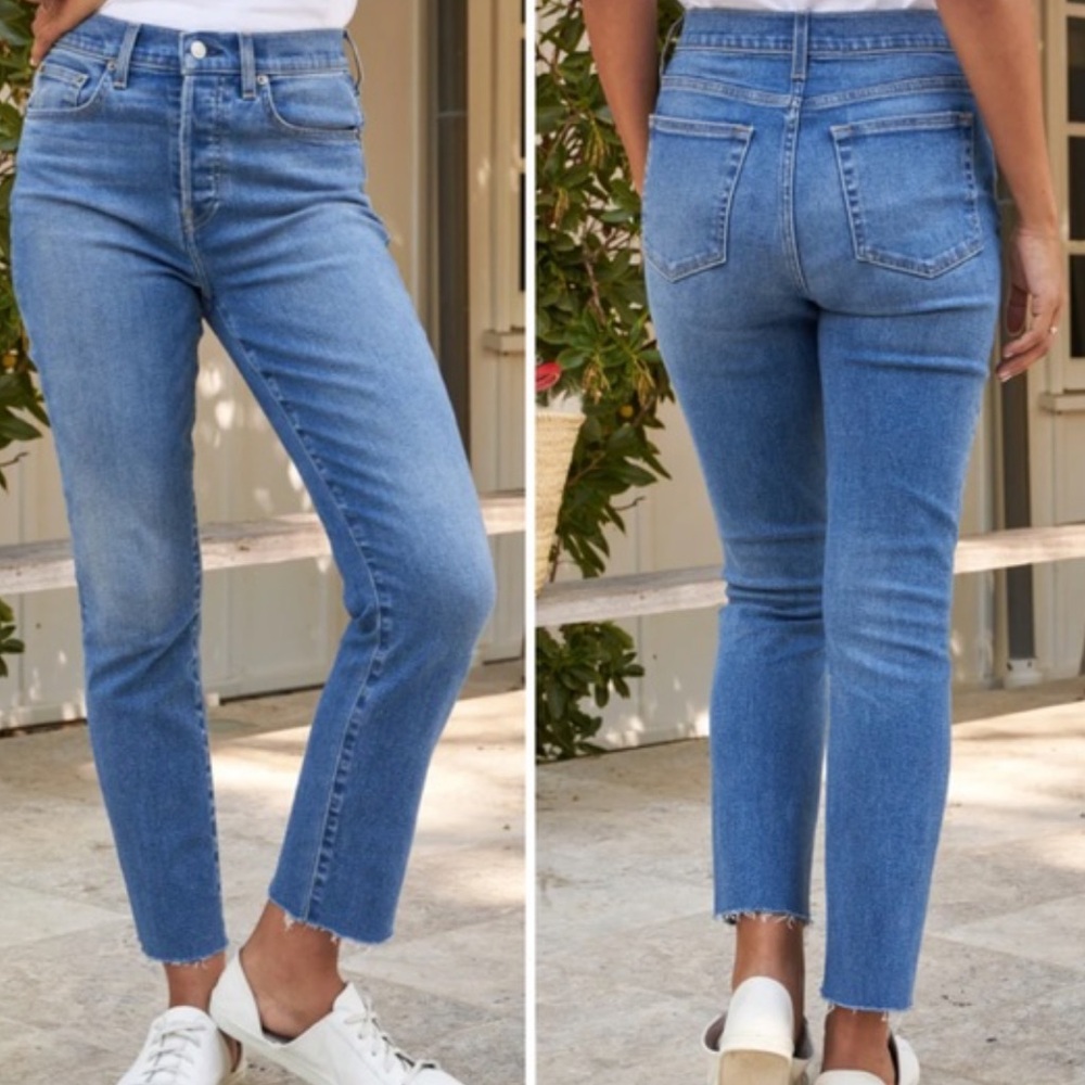 FRANK & EILEEN CORK EVERYDAY JEANS RAW HEM ANKLE & CROPPED 27
